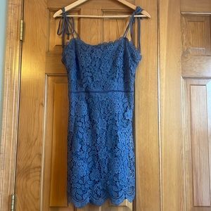 Abercrombie Blue Gray Lace Dress